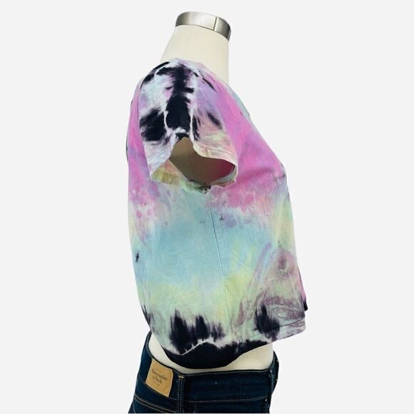 Anthro YAYA Nom de Plume Tie Dye Tulip Crop Tee - Picture 6 of 10